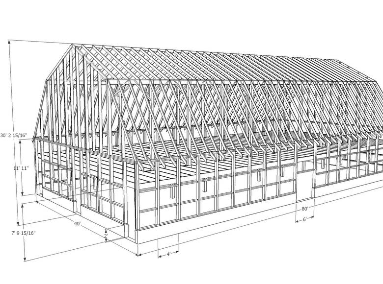 Wray Barn 3D Drawings / Wray Barn Sketch-ups